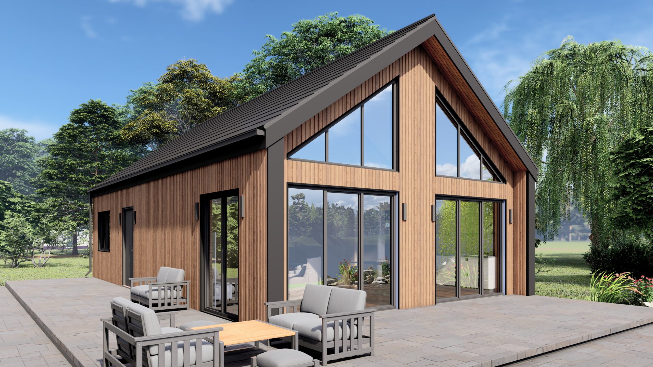 Paloma 79 m²-es SIP típusház külső látványterve