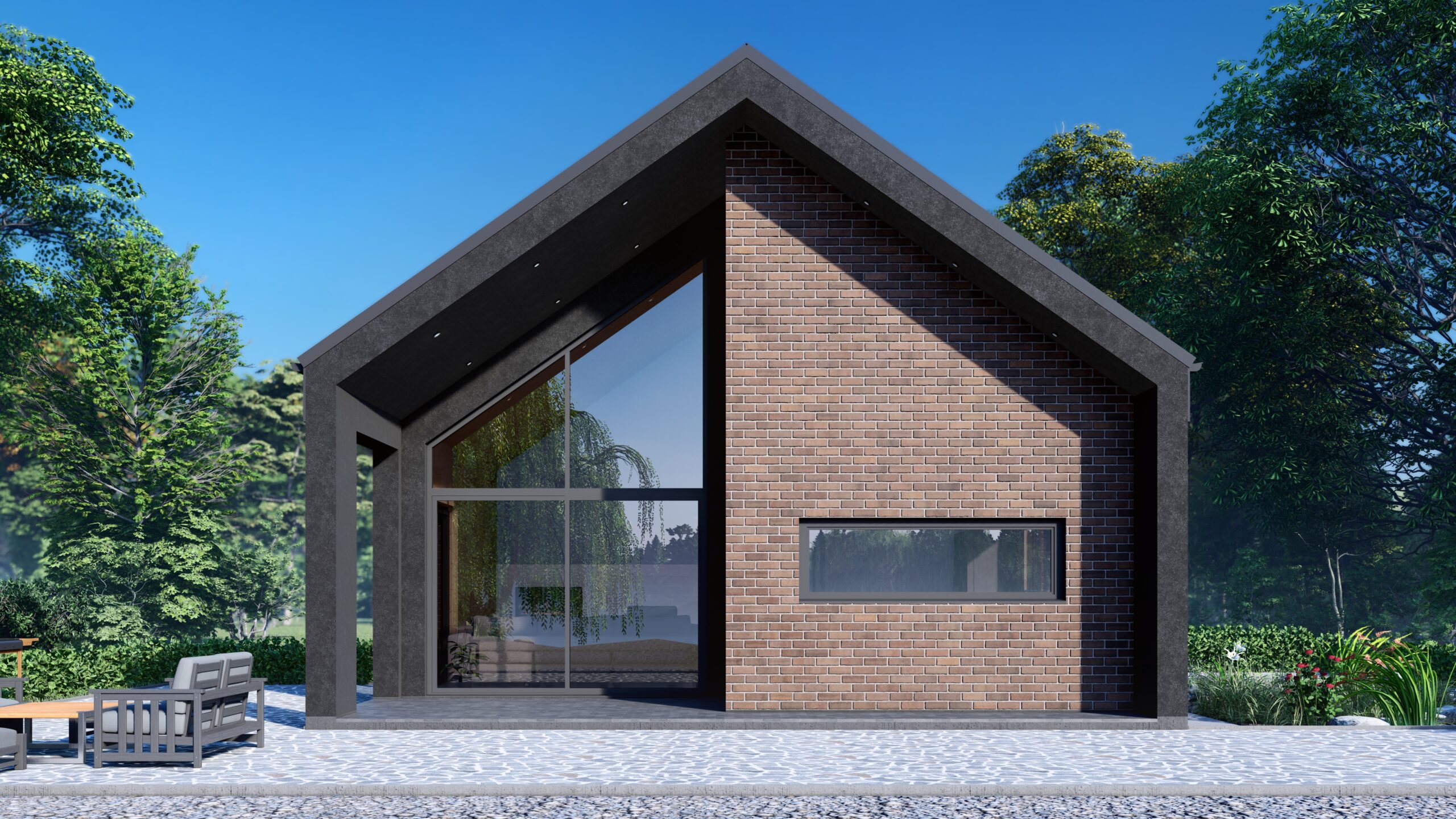 Platinum 100 m²-es SIP típusház külső látványterve
